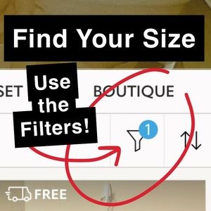 FIND FILTER @TOP RIGHT